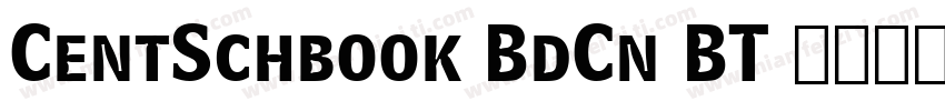 CentSchbook BdCn BT 普通西方字体转换